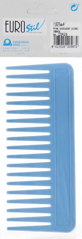 Гребінець для волосся, 00426, блакитний - Eurostil