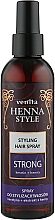 Духи, Парфюмерия, косметика Спрей для укладки волос "Мегафиксация" - Venita Henna Style Styling Hair Spray