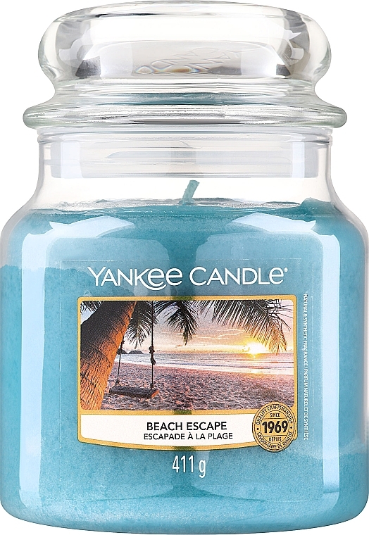 Свічка у скляній банці - Yankee Candle Beach Escape Candle — фото N2