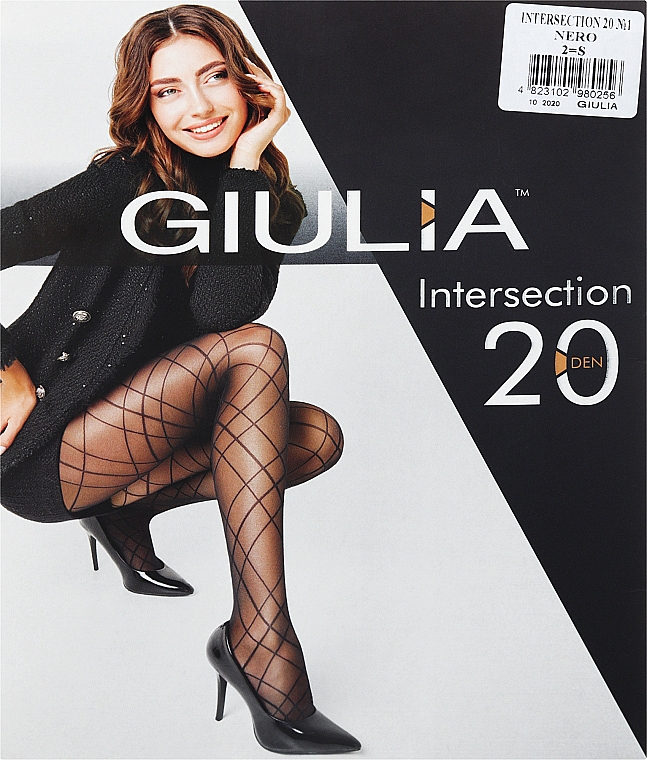 Колготки для женщин "Intersection 1" 20 Den, nero - Giulia