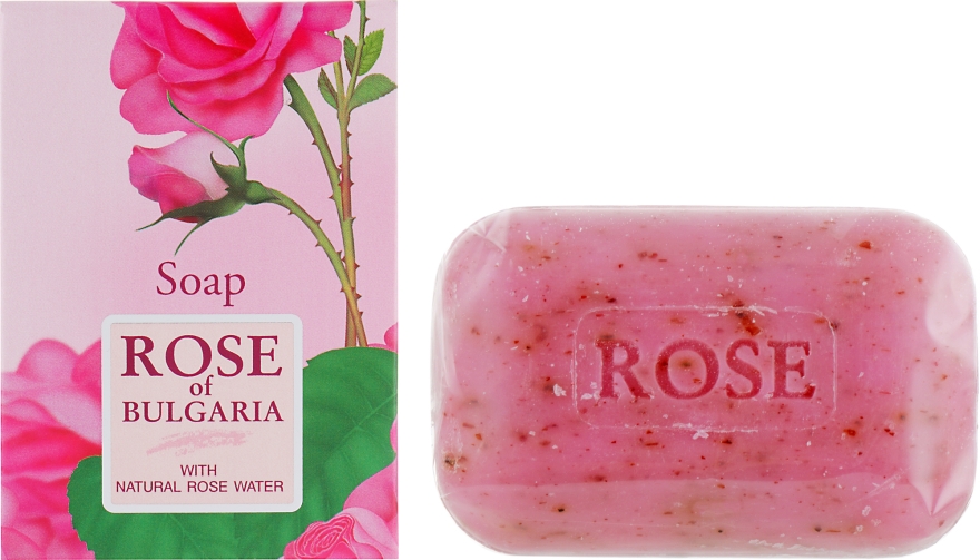 Натуральне косметичне мило з трояндовою водою - BioFresh Rose of Bulgaria Soap — фото N2