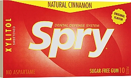 Натуральная жевательная резинка с корицей и ксилитом - Spry Chewing Gum — фото N1