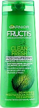 Шампунь для жирных волос против перхоти - Garnier Fructis Clean Fresh Shampoo — фото N2