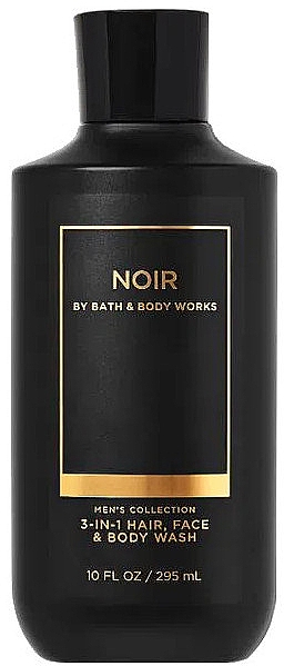 Средство для мытья лица, тела и волос - Bath and Body Works Men`s Collection Noir 3 In 1 Hair, Face & Body Wash — фото N1