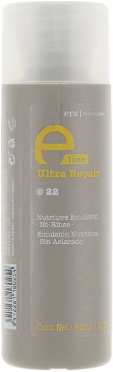 Увлажняющий крем кондиционер для поврежденных волос - Eva Professional E-Line @22 Nutritive Emulsion — фото N3