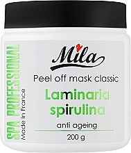 Маска альгинатная классическая порошковая "Ламинария, спирулина" - Mila Anti-Ageing Peel Off Mask Laminaria Digitata & Spirulina — фото N3
