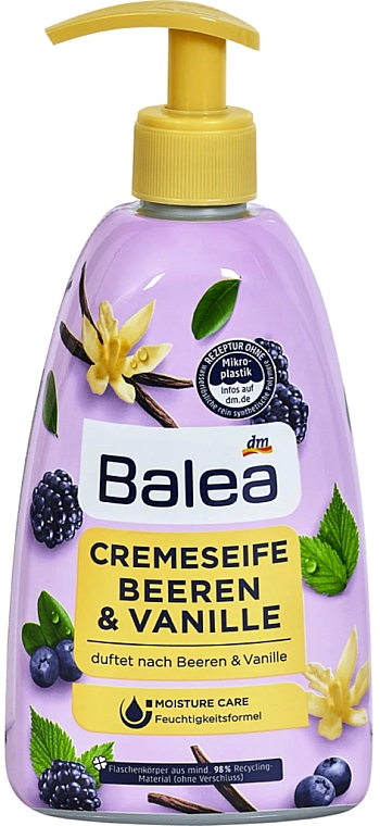 Жидкое крем-мыло c ароматом ягод и ванили - Balea — фото N2