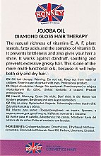 Масло жожоба для волос - Ronney Professional Jojoba Oil Diamond Gloss Hair Therapy — фото N3