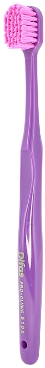 Зубна щітка "Ultra Soft" 512063, фіолетова з рожевою щетиною, в кейсі - Difas Pro-Clinic 5100 — фото N3