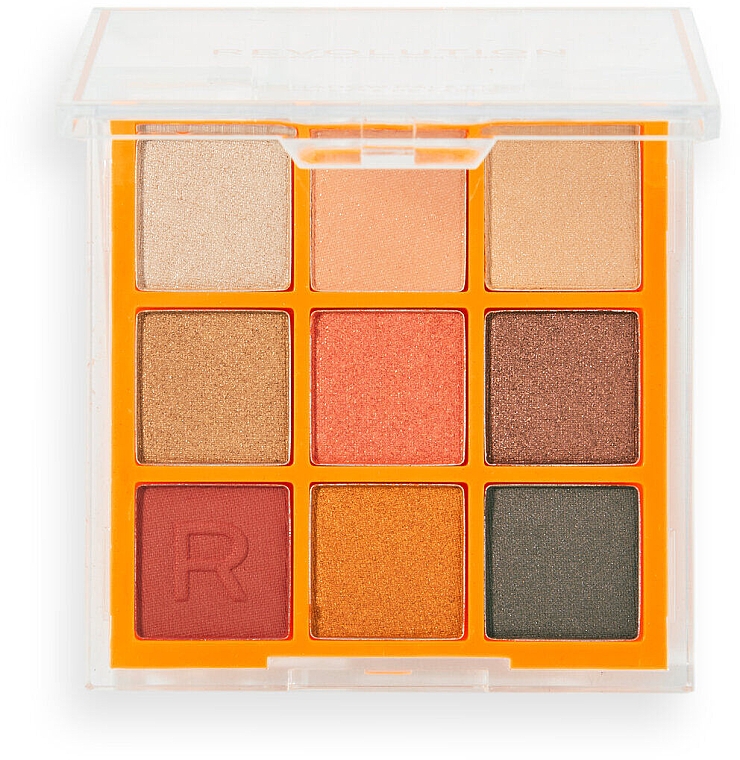 Палетка тіней - Makeup Revolution Neon Heat Eyeshadow Palette Orange Blaze — фото N1