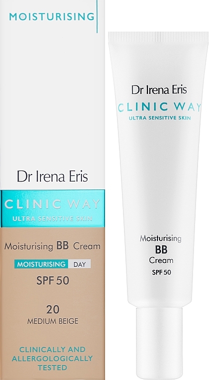 Увлажняющий ВВ-крем для лица - Dr. Irena Eris Clinic Way Moisturising BB Cream SPF50 — фото N2