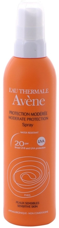 Солнцезащитный спрей высокая защита - Avene Solaires Moderate Protection Spray SPF 20