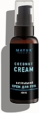 Натуральний крем для рук "Кокос" - Mayur Hand Cream — фото N1