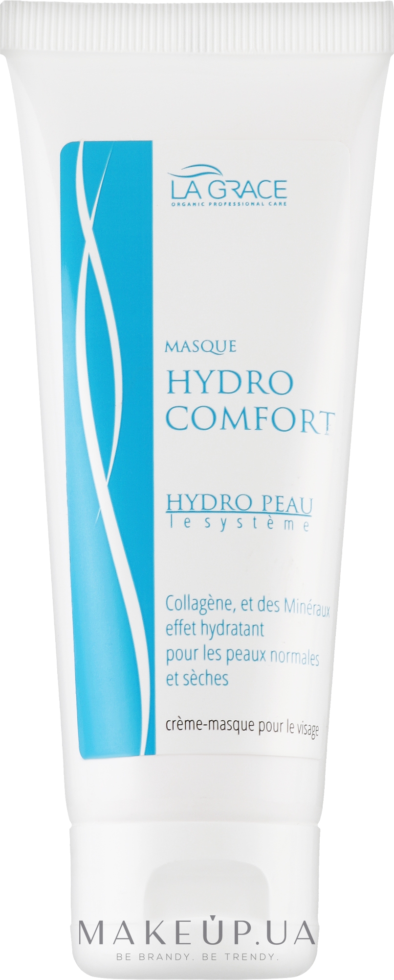 Маска для обличчя гідрокомфорт з колагеном та морськими мінералами - La Grace Hydro Comfort Mask — фото 75ml