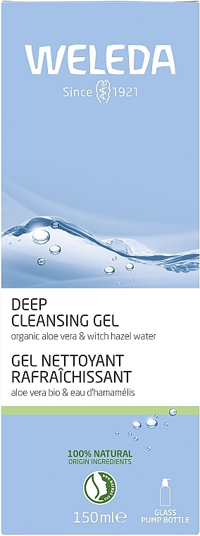 Гель для глибокого очищення шкіри обличчя з органічним алое та гамамелісом для нормальної та комбінованої шкіри - Weleda Deep Cleansing Gel — фото N2