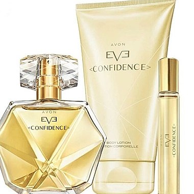 Avon Eve Confidence - Набор (edp/50ml + b/lot/150ml + edp/mini/10ml) — фото N1