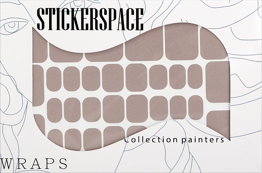 Дизайнерські наклейки для нігтів "Beige" - StickersSpace — фото N1