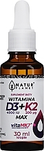 Духи, Парфюмерия, косметика Пищевая добавка в каплях - Natur Planet Suplement Diety Vitamin D3 + K2 Max