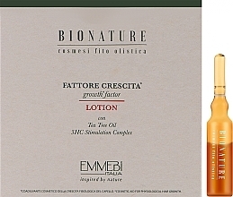 Парфумерія, косметика Лосьйон для волосся "Фактор росту" - Emmebi Italia Bionature Fiale Fatt Crescita