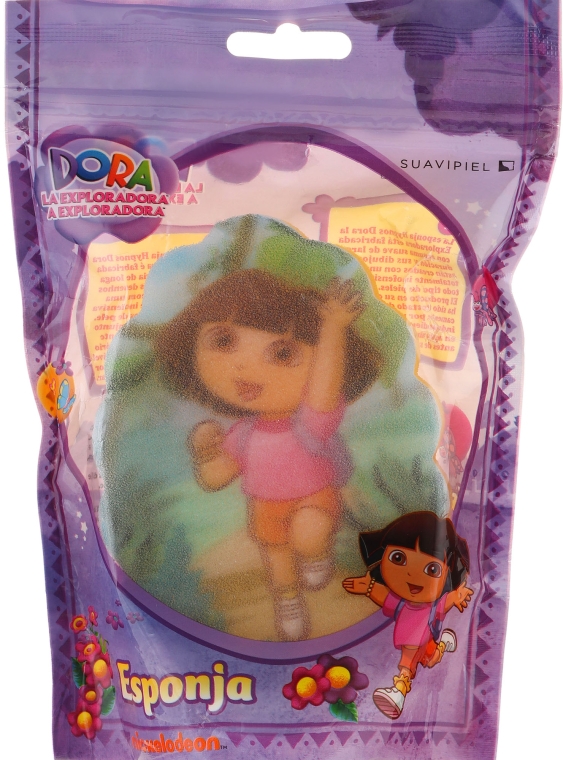Губка банна дитяча "Дора", 3 - Suavipiel Dora Bath Sponge — фото N3