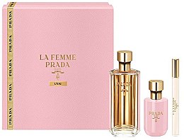 Духи, Парфюмерия, косметика Prada La Femme Prada L’Eau - Набор (edt/100ml +b/lot/100ml + edt/mini/10ml)