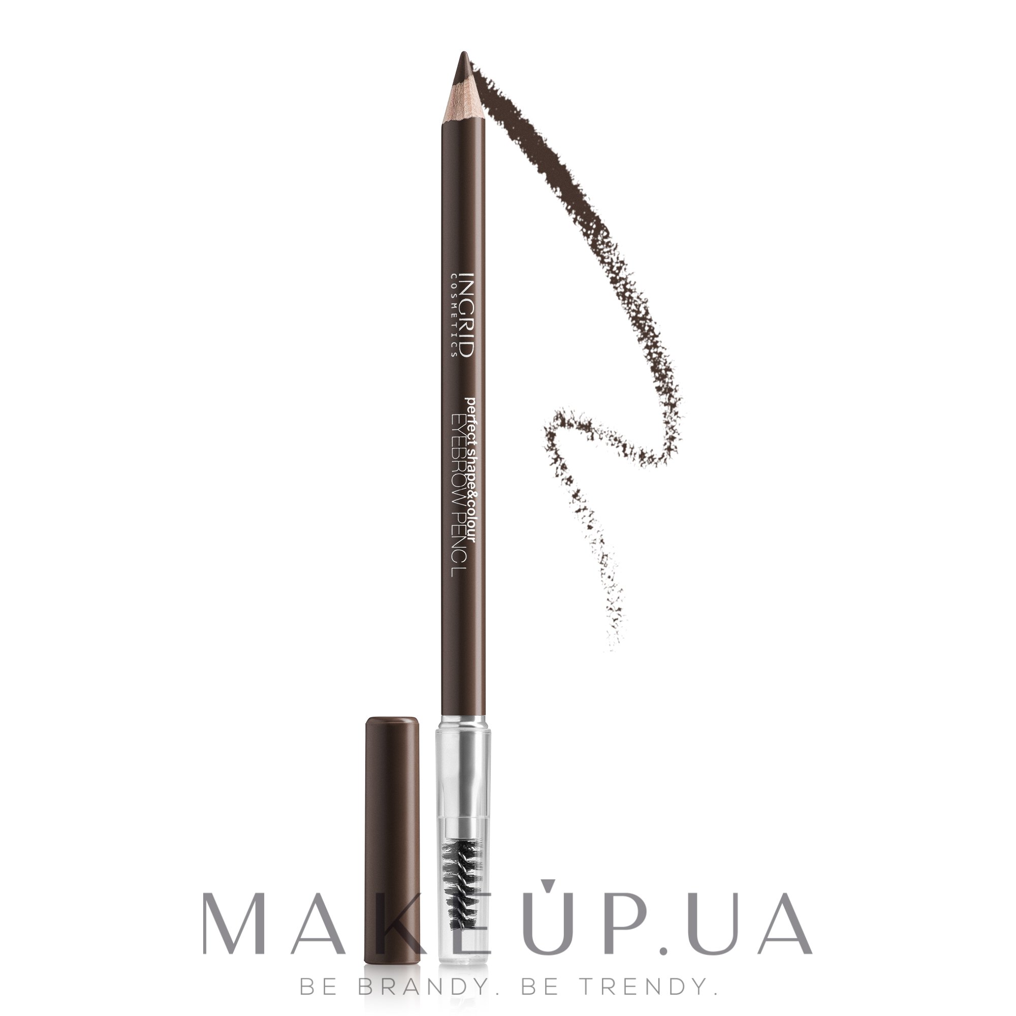 Карандаш для бровей - Ingrid Cosmetics Perfect Shape & Colour Eyebrow Pencil — фото 100 - Depp Brown