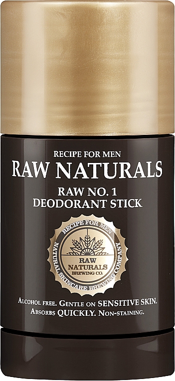 Дезодорант-стік - Recipe For Men RAW Naturals No. 1 Deodorant Stick — фото N1