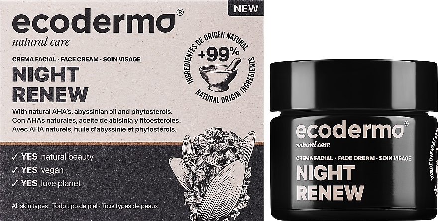 Інтенсивно відновлювальний нічний крем для обличчя - Ecoderma Intensive Repair Night Face Cream — фото N2