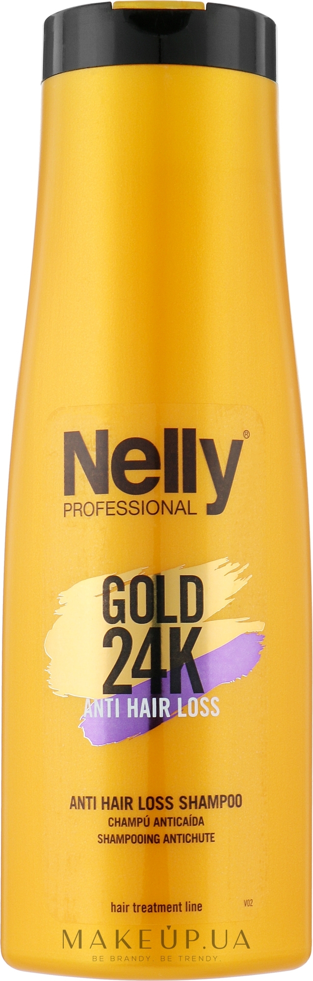 Шампунь від випадання волосся "Anti Hair Loss" - Nelly Professional Gold 24K Shampoo — фото 400ml