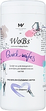 Салфетки для очищения кистей - WoBs Pro Brush Cleansing Wipes — фото N3
