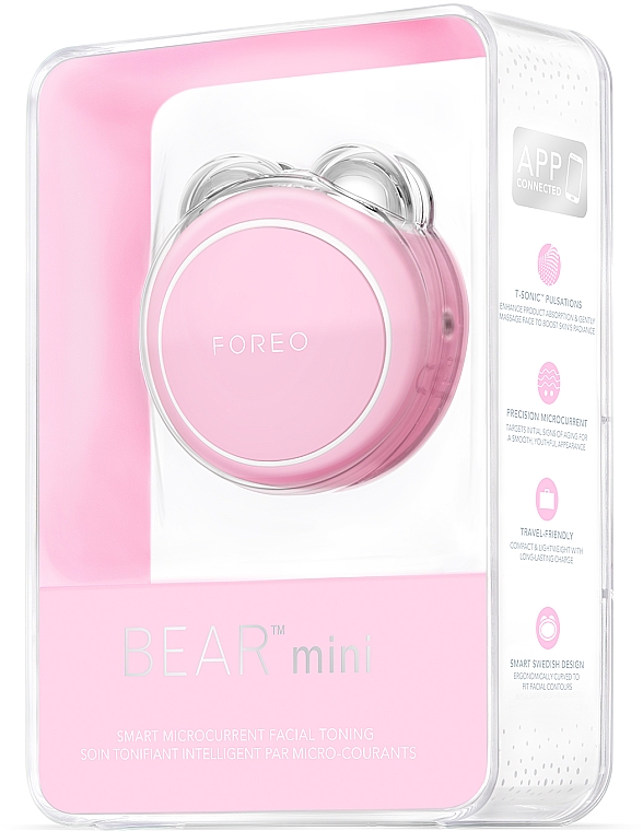Пристрій для масажу і зміцнення шкіри обличчя - Foreo Bear Mini Pearl Pink — фото N5