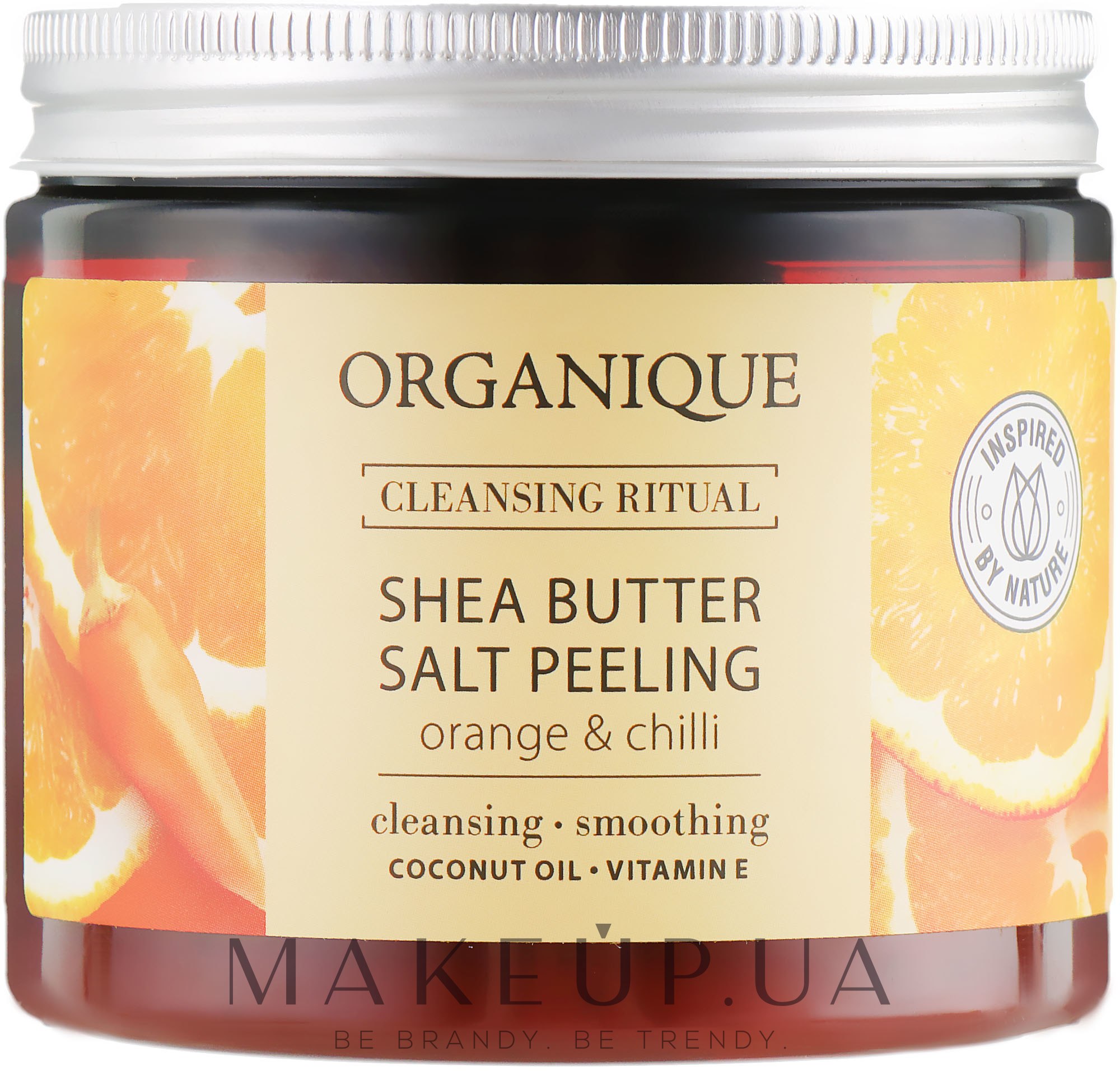 Соляний пілінг "Апельсин і чілі" - Organique Shea Butter Salt Peeling Orange & Chilli — фото 200ml