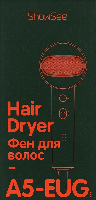 Фен - Xiaomi ShowSee Electric Hair Dryer Green A5-G — фото N1