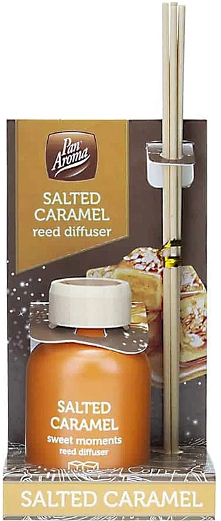 Аромадиффузор "Соленая карамель" - Pan Aroma Salted Caramel Reed Diffuser — фото N1