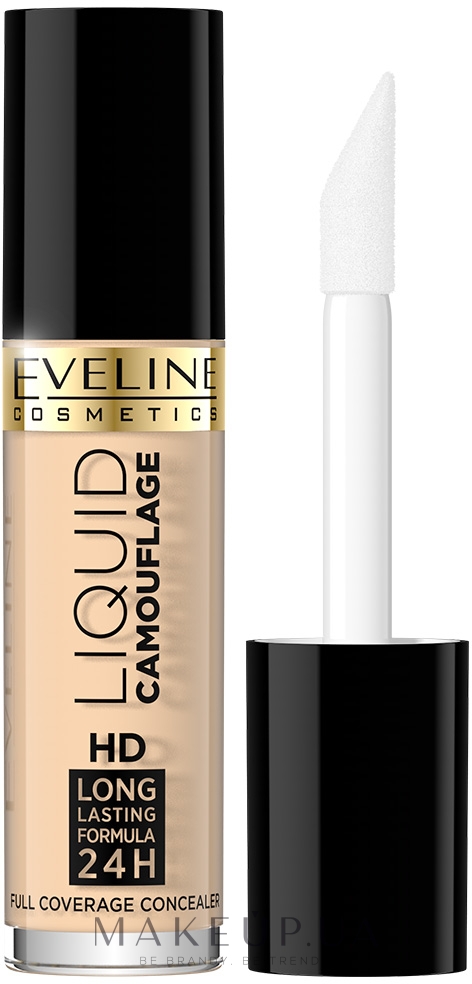 Корректор для лица - Eveline Cosmetics Liquid Camouflage HD Long Lasting Formula 24h — фото 01 - Light