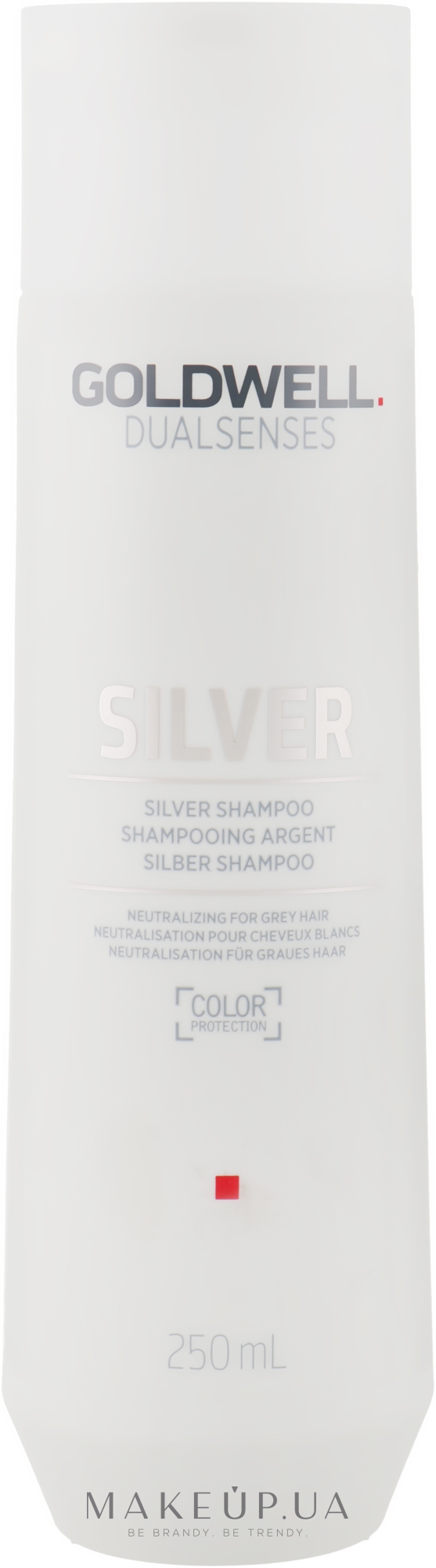 Коригуючий шампунь для сивого і світлого волосся - Goldwell Dualsenses Silver — фото 250ml
