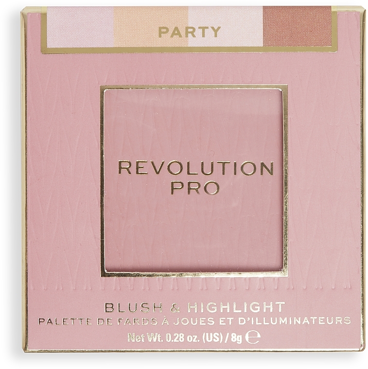 Румяна и хайлайтер для лица - Revolution Pro Iconic Blush & Highlight Party — фото N3