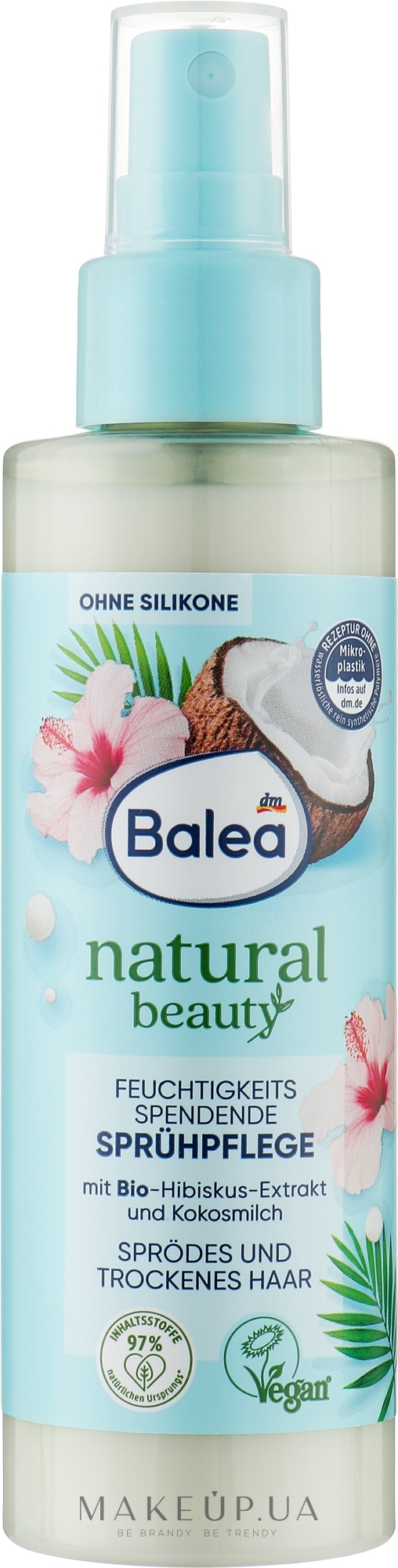 Увлажняющий спрей для ухода за волосами - Balea Natural Beauty — фото 150ml