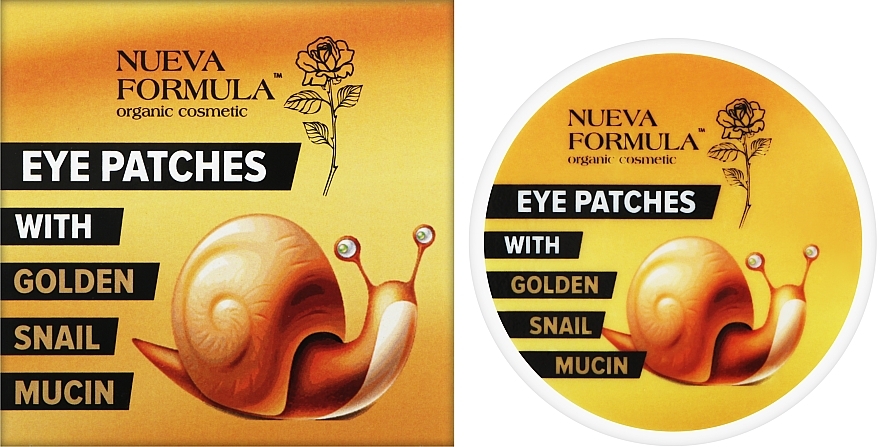 Гелеві патчі з муцином золотого равлика - Nueva Formula Eye Patches With Golden Shail Mucin — фото N2