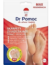 Отшелушивающие носочки для ног - Dr Pomoc — фото N1