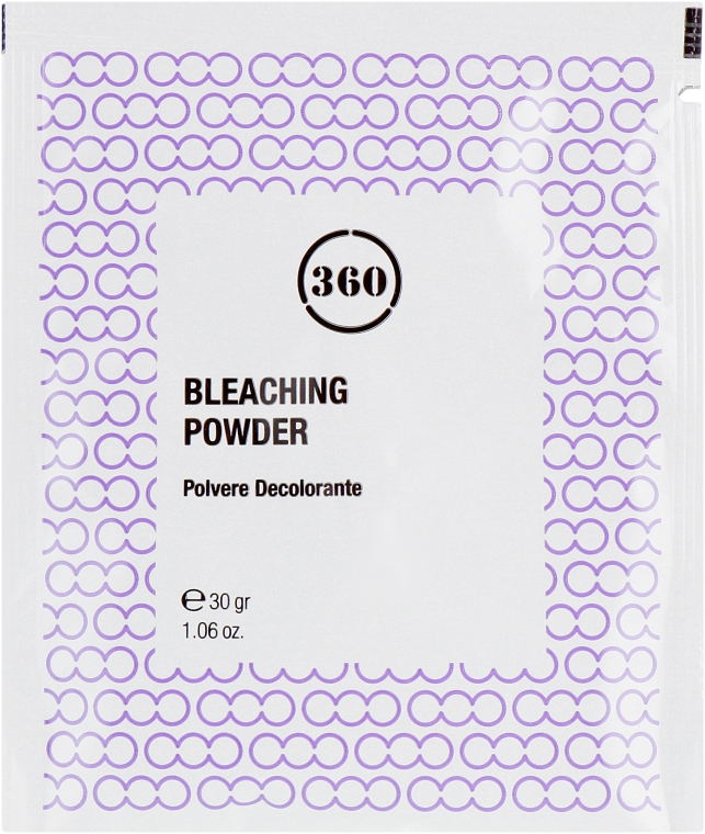 Освітлювальна пудра антижовта для волосся - 360 Bleaching Powder (міні) — фото N1