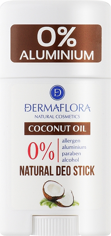 Дезодорант-стік "Кокосове масло" - Dermaflora Natural Deo Stick Coconut Oil — фото N1