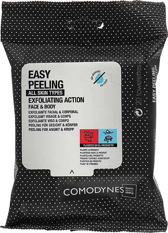 Серветки для пілінгу обличчя й тіла - Comodynes Easy Peeling Exfoliating Action Face and Body * — фото N1