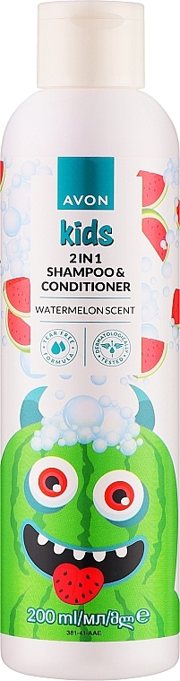 Шампунь і кондиціонер 2 в 1 "Кавун" - Avon Kids Watermelon Scent 2In1 Shampoo & Conditioner — фото N1