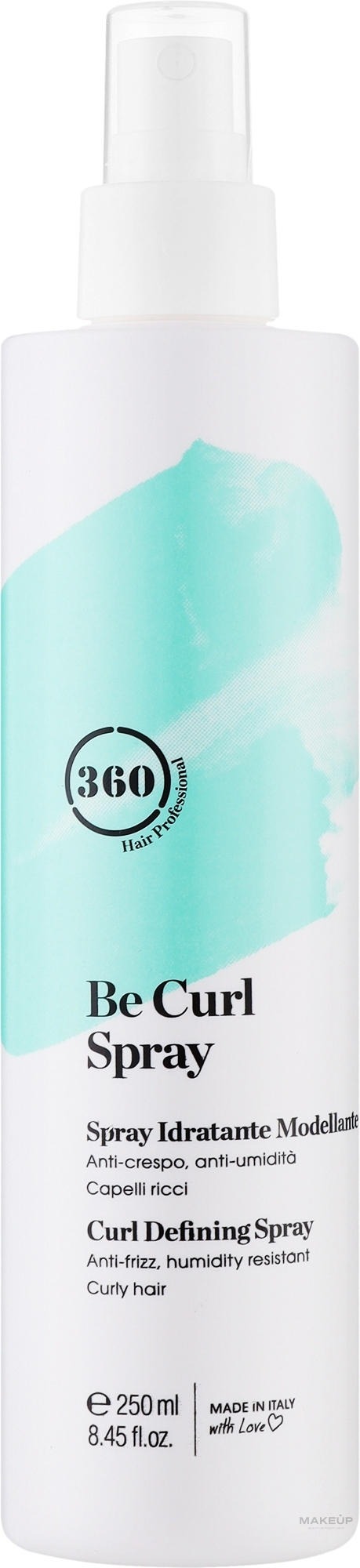 Спрей для укладання виткого волосся з антифриз-ефектом - 360 Be Curl Spray — фото 250ml