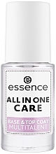 Духи, Парфюмерия, косметика Базовое и верхнее покрытие для ногтей - Essence All in One Care Base & Top Coat Multitalent