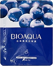 Отбеливающая маска для лица с черникой - Bioaqua Blueberry Facial Mask — фото N1