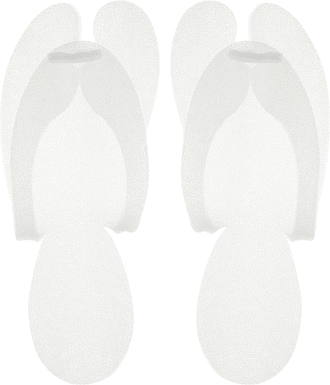 Одноразовые тапочки для салонных процедур "Эконом", белые, 25 пар - Panni Mlada — фото N2