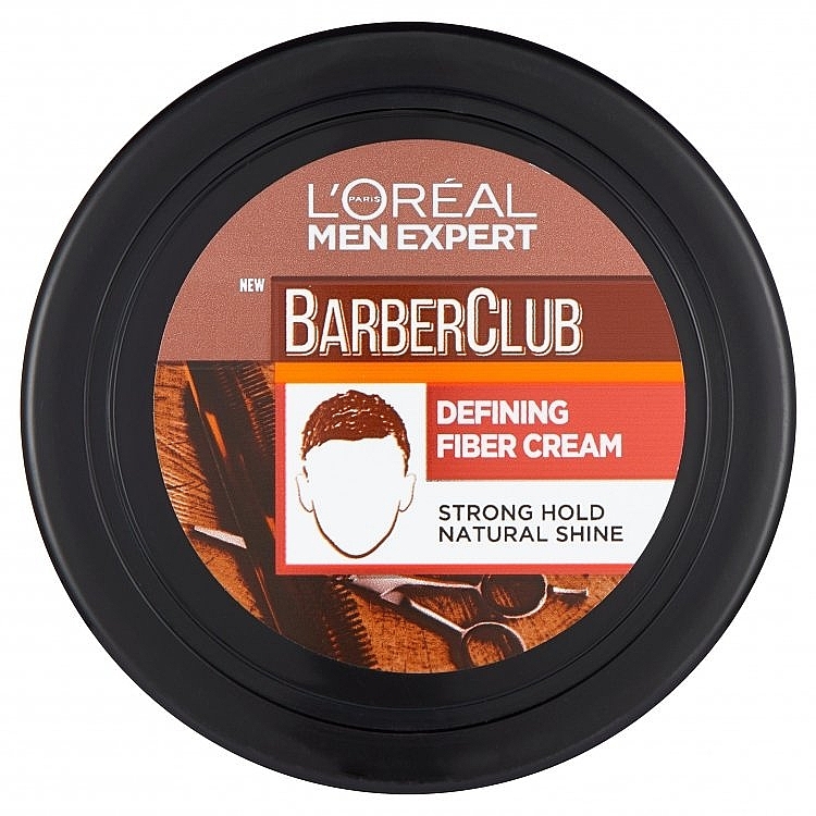 Фиксирующий крем для волос - L'Oreal Paris Men Expert Barber Club Defining Fiber Cream — фото N1