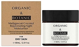 Ночной увлажняющий крем для сухой кожи - Organic & Botanic Madagascan Coconut Rejuvenating Night Moisturiser For Dry Skin — фото N1